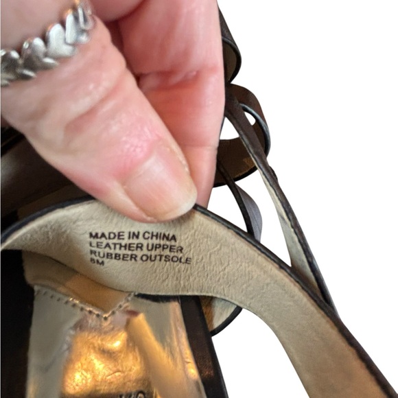 Michael Kors Black Strappy Heels Size 8 - Picture 3 of 8